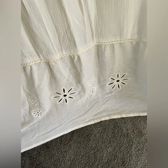 NWT LC Lauren Conrad White Maxi Bohemian Dress Size XL - Picture 7 of 9